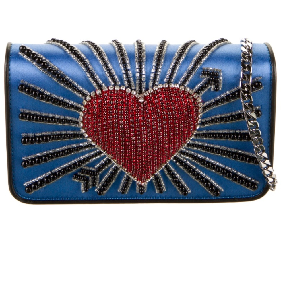 les petits joueurs heart evening bag